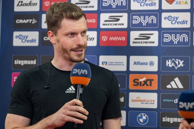 Andreas Obst 13 FC Bayern Basketball interview with DYn, FC Bayern Basketball vs Telekom Baskets Bonn, BBL, Semifinal 1, 30 05 2026 Munich Bavaria Germany Copyright: xkolbert-press UlrichxGamelx