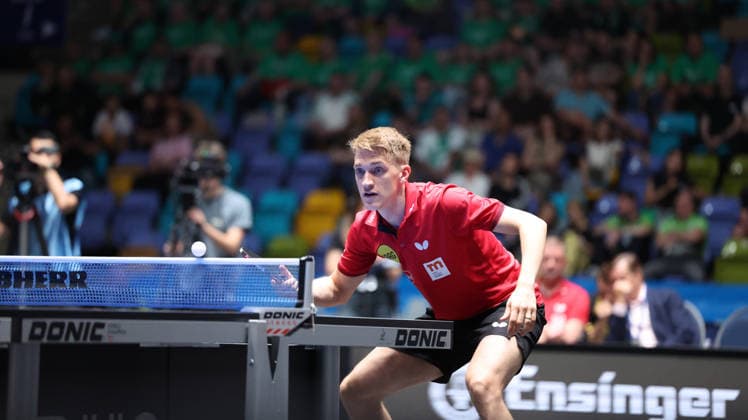 30 05 2026, xrekx, Table Tennis TTBL Final 4, Borussia Düsseldorf TTC Schwalbe Bergneustadt v l Anton Källberg Kaellberg Borussia Duesseldorf DFL DFB REGULATIONS PROHIBIT ANY USE OF PHOTOGRAPHS as IMAGE SEQUENCES and or QUASI VIDEO Frankfurt am Main
