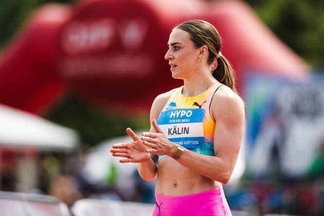 51 Hypomeeting, Goetzis AT , 30 05 2026 GOETZIS, SWITZERLAND MAY 30 Annik KAELIN of Switzerland reacts after the 100 m hurdles of the womens heptathlon at the 51 Hypomeeting, Goetzis AT on May 30, 2026 in Goetzis, Switzerland Copyright: xBEAUTIFULxSPORTS UlfxSchillerx