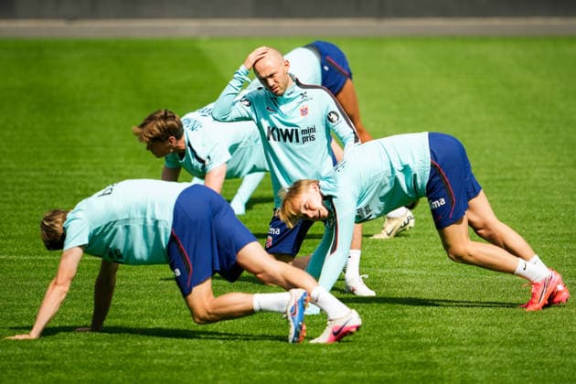 Training with the Norwegian men s national football team Oslo 20260530 Fredrik Aursnes during training with the Norwegian men s national football team at Ullevaal Stadium on Saturday Photo Beate Oma Dahle NTB Oslo Norway EDITORIAL USE ONLY RESTRICTED USE FOR BETTING COMPANIES  Copyright: xBeatexOmaxDahlex xNTBx