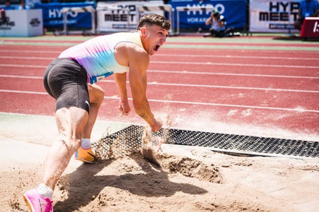 51 Hypomeeting, Goetzis AT , 30 05 2026 GOETZIS, SWITZERLAND MAY 30 Simon EHAMMER of Switzerland competes in the long jump of the mens decathlon at the 51 Hypomeeting, Goetzis AT on May 30, 2026 in Goetzis, Switzerland Copyright: xBEAUTIFULxSPORTS UlfxSchillerx