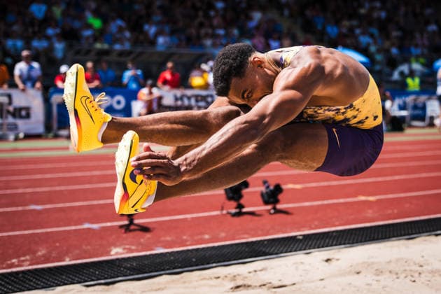 51 Hypomeeting, Goetzis AT , 30 05 2026 GOETZIS, SWITZERLAND MAY 30 Leo NEUGEBAUER of Germany competes in the long jump of the mens decathlon at the 51 Hypomeeting, Goetzis AT on May 30, 2026 in Goetzis, Switzerland Copyright: xBEAUTIFULxSPORTS UlfxSchillerx