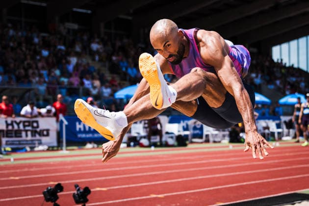 51 Hypomeeting, Goetzis AT , 30 05 2026 GOETZIS, SWITZERLAND MAY 30 Damian WARNER of Canada competes in the long jump of the mens decathlon at the 51 Hypomeeting, Goetzis AT on May 30, 2026 in Goetzis, Switzerland Copyright: xBEAUTIFULxSPORTS UlfxSchillerx