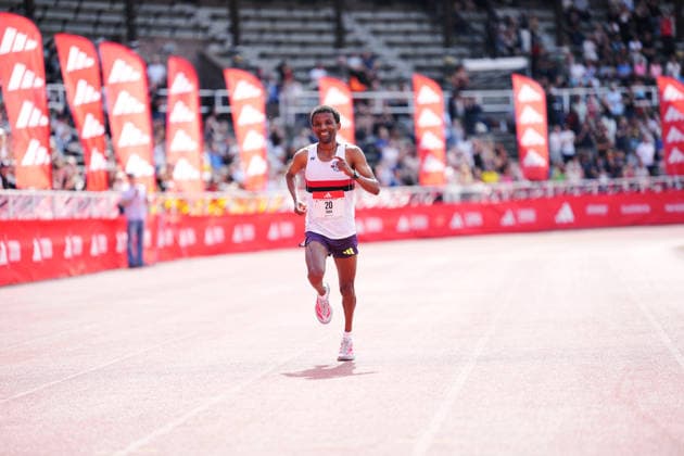 STOCKHOLM, SWEDEN 20260530 Ebba Tulu Chala finishes as the best Swedish runner during the Stockholm marathon on Saturday STOCKHOLM SWEDEN x10500x  Copyright: xMagnusxLejhall TTx STOCKHOLM MARATHON 2026