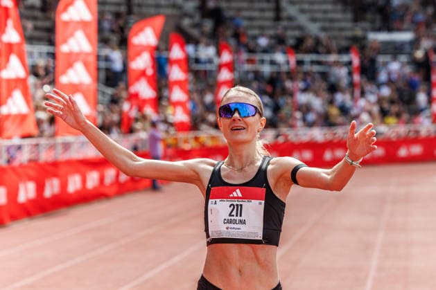 260530 Carolina Wikström, Sweden, during the Stockholm Marathon on May 30, 2026 in Stockholm  Copyright: KENTAxJÖNSSON BB260530KJ031