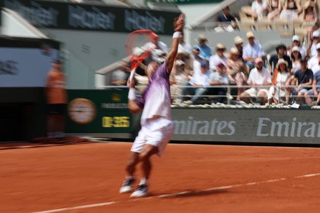 ROLAND GARROS 2026 Thierry Larret MAXPPP - PARIS (75) 30 05 2026 Thierry Larret Maxppp. Tennis. Roland Garros 2026. Internationaux de France de tennis. Stade Roland Garros, Paris (75). Le 30 Mai. Court Philippe CHATRIER : Flavio COBOLLI (ITA) vs Learner TIEN (USA). PARIS (75) STADE ROLAND GARROS PARIS ILE DE FRANCE FRANCE  Copyright: xMAXPPPxThierryxLarretx TLR202605301884 TLR202605301884