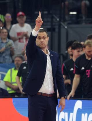 Bonn coach Marko STANKOVIC Basketball, Bayern Bonn Bundesliga, FC Bayern Basketball Telekom Baskets Bonn, playoff semi-final, 1 game, 2025 2026 season, 30 05 2026, in Munich, S A P G A R D E N, Germany Source Copyright Credit Oryk HAIST xBASKETBALL-BAYERN-BONNx