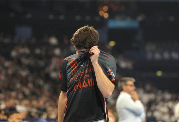 photo Loser Leo PLANTIN Montpellier Handball Men on Sat 30 05 2026 Mens EHF European League , Final Four in Hamburg THW Kiel Montpellier , Semifinal