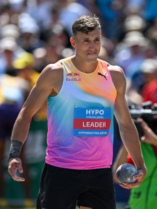 ATHLETICS - Hypomeeting Goetzis 2026 GOETZIS,AUSTRIA,30.MAY.26 - ATHLETICS - World Athletics Combined Events Tour, Hypomeeting, decathlon, shot put. Image shows Simon Ehammer (SUI).  GEPAxpictures xOliverxLerch