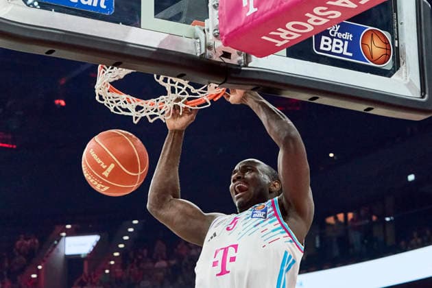 German Basketball Bundesliga BBL , FC Bayern Munich Basketball vs TELEKOM BASKETS Bonn, Munich FC Bayern Basketball, Bonn TELEKOM BASKETS, 2026 05 30 in Munich SAP Garden BIRTS Tylan TELEKOM BASKETS Bonn Small Forward SF Nr5 BON5 sportworld Munich SAP Garden Bayern Germany