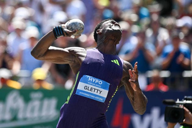 ATHLETICS - Hypomeeting Goetzis 2026 GOETZIS,AUSTRIA,30.MAY.26 - ATHLETICS - World Athletics Combined Events Tour, Hypomeeting, decathlon, shot put. Image shows Makenson Gletty (FRA).  GEPAxpictures xOliverxLerch