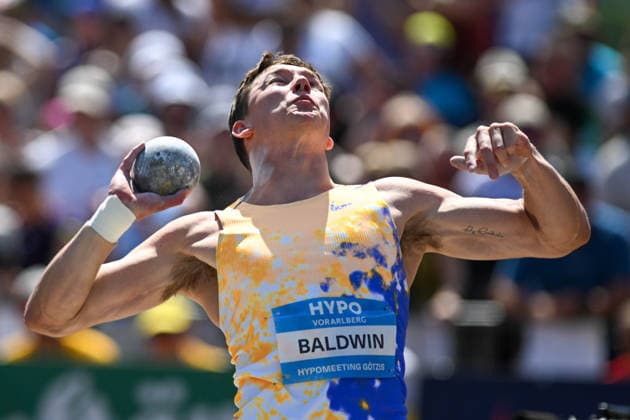 ATHLETICS - Hypomeeting Goetzis 2026 GOETZIS,AUSTRIA,30.MAY.26 - ATHLETICS - World Athletics Combined Events Tour, Hypomeeting, decathlon, shot put. Image shows Heath Baldwin (USA).  GEPAxpictures xOliverxLerch