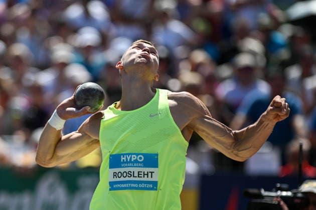 ATHLETICS - Hypomeeting Goetzis 2026 GOETZIS,AUSTRIA,30.MAY.26 - ATHLETICS - World Athletics Combined Events Tour, Hypomeeting, decathlon, shot put. Image shows Rasmus Roosleht (EST).  GEPAxpictures xOliverxLerch