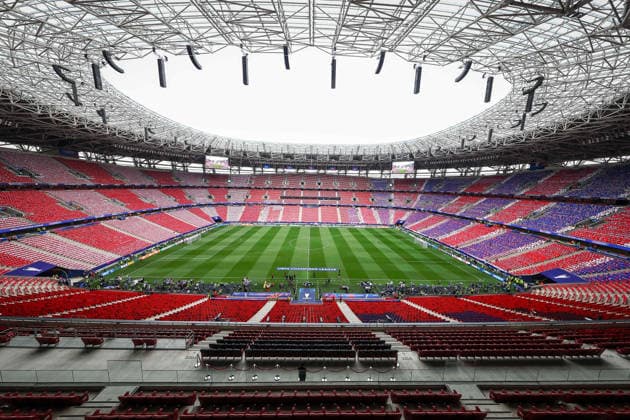 Paris Saint-Germain v Arsenal, UEFA Champions League General stadium view inside the Puskas Arena before the Paris Saint-Germain v Arsenal UEFA Champions League Final match at the Puskas Arena, Budapest, Hungary on 30 May 2026 Credit: Ian Stephen Every Second Media Editorial use only. All images are copyright Every Second Media Limited. No images may be reproduced without prior permission. Copyright: xIMAGO EveryxSecondxMediax ESM-2017-0004 IanxStephenx xEveryxSecondxMediax