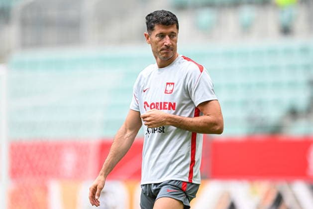 Wroclaw 30.05.2026. Football. Poland national team, Nationalteam official training ahead of the International Friendly, Länderspiel, Nationalmannschaft match against Ukraine in Wroclaw, Poland --- Pilka nozna. Trening reprezentacji Polski przed meczem towarzyskim przeciwko Ukrainie. Persons shown: Robert Lewandowski Fot. Tomasz Karczewski Arena Akcji NEWSPIX.PL --- newspix.pl POLAND OUT! 