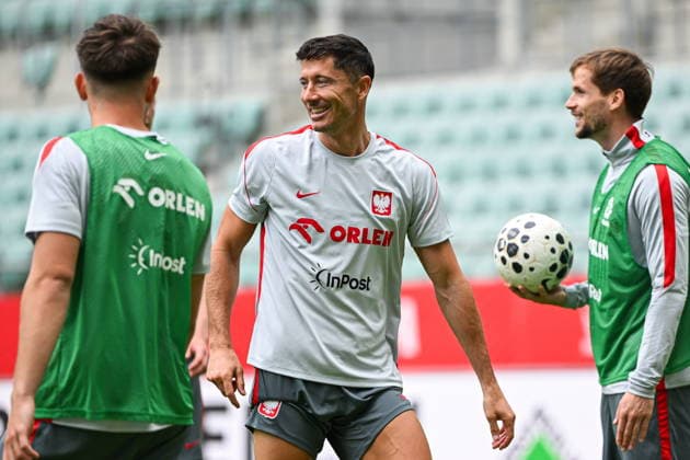 Wroclaw 30.05.2026. Football. Poland national team, Nationalteam official training ahead of the International Friendly, Länderspiel, Nationalmannschaft match against Ukraine in Wroclaw, Poland --- Pilka nozna. Trening reprezentacji Polski przed meczem towarzyskim przeciwko Ukrainie. Persons shown: Robert Lewandowski Fot. Tomasz Karczewski Arena Akcji NEWSPIX.PL --- newspix.pl POLAND OUT! 