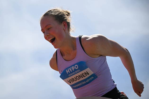 ATHLETICS - Hypomeeting Goetzis 2026 GOETZIS,AUSTRIA,30.MAY.26 - ATHLETICS - World Athletics Combined Events Tour, Hypomeeting, heptathlon, high jump. Image shows the rejoicing of Enni Virjonen (FIN).  GEPAxpictures xOliverxLerch