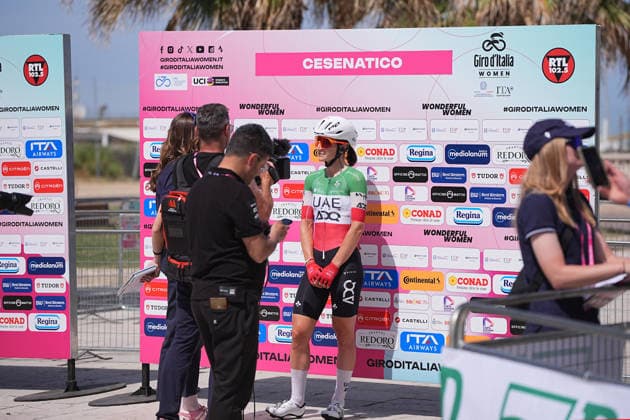 Italy™s Elisa Longo Borghini of UAE Team ADQ™s during Stage 1 of the Giro d™Italia Women, from Cesenatico to Ravenna, Italy, Saturday May 30, 2026  Copyright: xMarcoxAlpozzi LaPressex