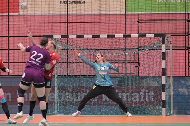Sofie Kruggel SV Union Halle Neustadt, 31 in goal TusSies Metzingen vs SV Union Halle Neustadt , Handball, Alsco HBF, 7 Play Off League Matchday, Season 2025 2026, 30 05 2026 TusSies Metzingen vs SV Union Halle Neustadt , Handball, Alsco HBF, 7 Play Off League Matchday, Season 2025 2026, 30 05 2026 Tuebingen Copyright: xEibner-Pressefoto TobiasxBaurx EP_TBR