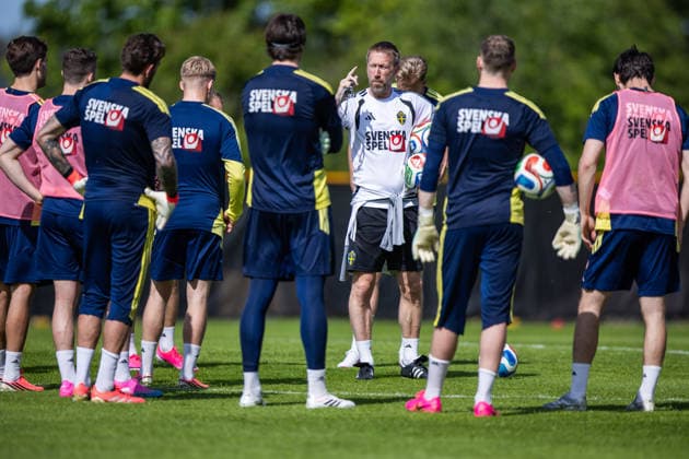 260530 Head coach Graham Potter of the Swedish national football team at a training session on May 30, 2026 in Stockholm Photo Caisa Rasmussen BILDBYRAN COP 353 CR0046 fotboll football soccer fotball landskamp träning practice training sverige sweden sverige a fifa world cup vm bbeng  Copyright: CAISAxRASMUSSEN BB260530CR036