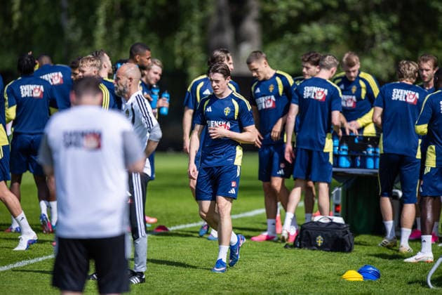 260530 Elliot Stroud of the Swedish national football team at a training session on May 30, 2026 in Stockholm Photo Caisa Rasmussen BILDBYRAN COP 353 CR0046 fotboll football soccer fotball landskamp träning practice training sverige sweden sverige a fifa world cup vm bbeng  Copyright: CAISAxRASMUSSEN BB260530CR039