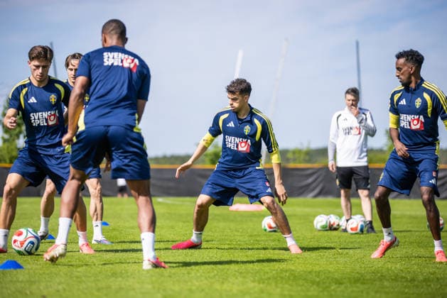 260530 Yasin Ayari of the Swedish national football team at a training session on May 30, 2026 in Stockholm Photo Caisa Rasmussen BILDBYRAN COP 353 CR0046 fotboll football soccer fotball landskamp träning practice training sverige sweden sverige a fifa world cup vm bbeng  Copyright: CAISAxRASMUSSEN BB260530CR049
