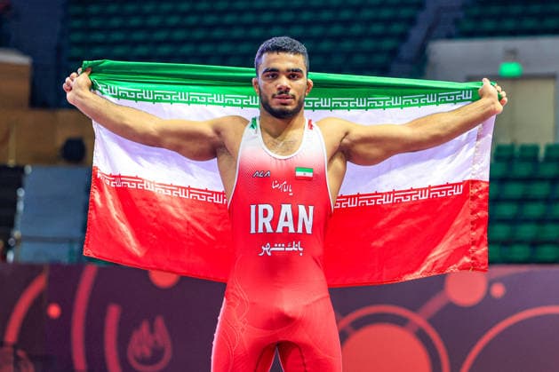U17 Wrestling Asian Championships 80kg FS Amirali Mohammad Ferasati IRI Copyright: xAmirrezaxAliasgarix xUnitedxWorlx Kadir Caliskan United World Wr