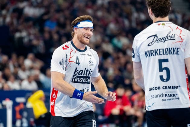 Hamburg 30 05 2026, Handball, Men, EHF European League Men 2025 26, Semi-final, MT Melsungen SG Flensburg Handewitt Johannes Golla SG Flensburg Handewitt, 4 comes back into the game after injury