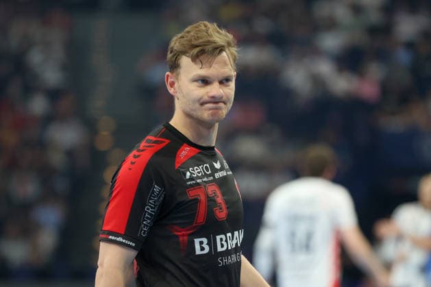 30 05 2026, xgox, Handball EHF European League Semi-Final MT Melsungen SG Flensburg Handewitt v l Timo Kastening Melsungen, 73 disappointed, looks disappointed, dejected, disappointed Hamburg