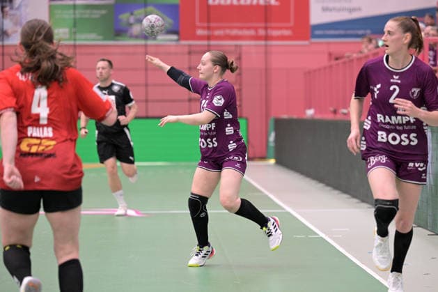 Katharina Goldammer TusSies Metzingen, 15 am with ball TusSies Metzingen vs SV Union Halle Neustadt , Handball, Alsco HBF, 7 Play Off League Matchday, Season 2025 2026, 30 05 2026 TusSies Metzingen vs SV Union Halle Neustadt , Handball, Alsco HBF, 7 Play Off League Matchday, Season 2025 2026, 30 05 2026 Tuebingen Copyright: xEibner-Pressefoto TobiasxBaurx EP_TBR