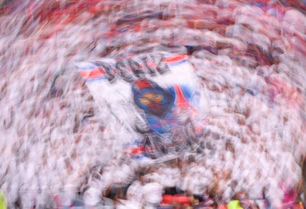 Budapest, Hungary, 30th May 2026. Paris Saint Germain fans during the Paris Saint Germain vs Arsenal UEFA Champions League Final match at Puskas Arena, Budapest. Picture credit should read: David Klein Sportimage EDITORIAL USE ONLY. No use with unauthorised audio, video, data, fixture lists, club league logos or live services. Online in-match use limited to 120 images, no video emulation. No use in betting, games or single club league player publications. SPI_017_DK_PSG_Arsenal SPI-4828-0016