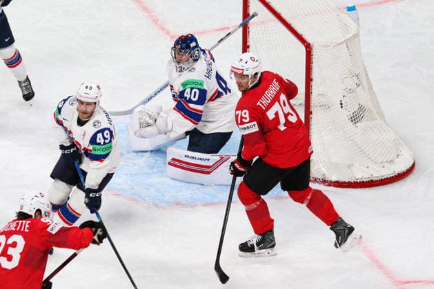 WINTER SPORTS - Ice hockey, Eishockey - IIHF World Championship, WM, Weltmeisterschaft - Semifinal - Switzerland vs. Norway Photo by IPA ABACAPRESS.COM85185490 - team NOR vs team SWI goal save 40 HAUKELAND Henrik (NOR) during IIHF World Championship - Semifinal - Switzerland vs Norway, Ice Hockey in Zurich, Switzerland, May 30 2026 Zurigo Switzerland  Copyright: xIPAxSport ABACAx