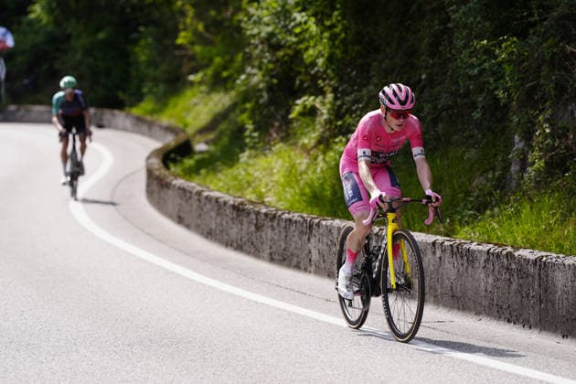 Denmark™s Jonas Vingegaard Hansen of Team Visma Lease A Bike (Pink jersey) during Stage 20 of the Giro d™Italia, from Gemona del Friuli to Piancavallo, Italy, Saturday,May 30, 2026.  Copyright: xFabioxFerrarix xLaPressex