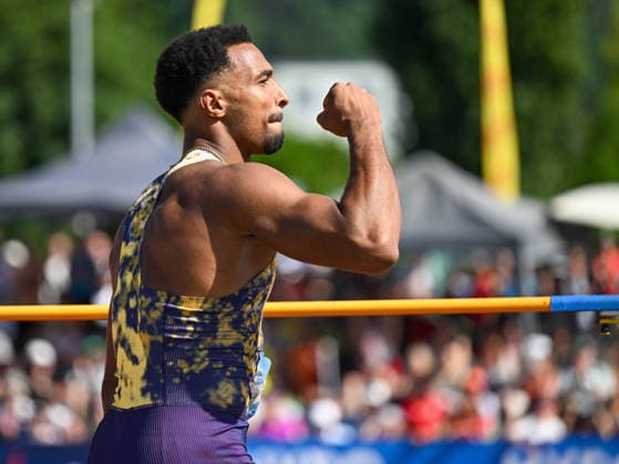 ATHLETICS - Hypomeeting Goetzis 2026 GOETZIS,AUSTRIA,30.MAY.26 - ATHLETICS - World Athletics Combined Events Tour, Hypomeeting, decathlon, high jump. Image shows the rejoicing of Leo Neugebauer (GER).  GEPAxpictures xOliverxLerch