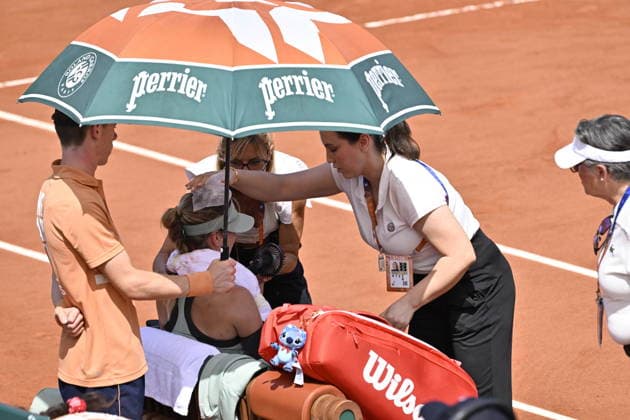 Tennis -Internationaux de France - Roland Garros 2026 - ITF - 30 05 2026 - Tennis -Internationaux de France - Roland Garros 2026 - ITF - 30 05 2026 - Anna Kalinskaya - Russie - insolation ParisFrance  Copyright: xChryslenexCaillaud Psnewzx