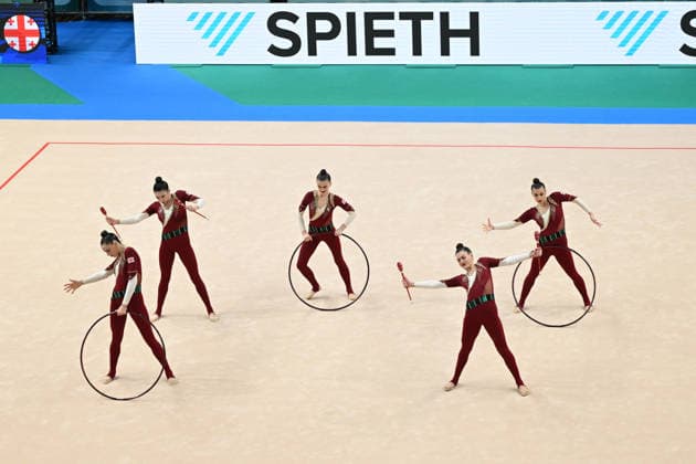 IPA85186581 - GEORGIA group during European Championships in Rhythmic gymnastics, Rhythmische Sportgymnastik, RSG Gymnastics in Varna, Bulgaria, May 30 2026  Copyright: xFilippoxTomasi IPAxSportx xx 85186581
