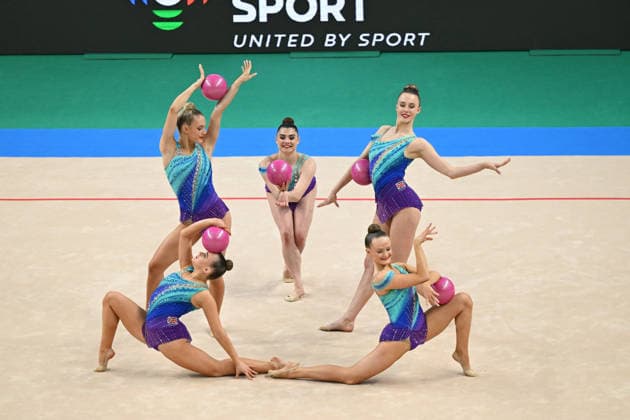 OTHER - Gymnastics - European Championships in Rhythmic gymnastics, Rhythmische Sportgymnastik, RSG Photo by IPA ABACAPRESS.COM85186564 - GREAT BRITAIN group during European Championships in Rhythmic Gymnastics, Gymnastics in Varna, Bulgaria, May 30 2026 Varna Bulgaria  Copyright: xIPAxSport ABACAx