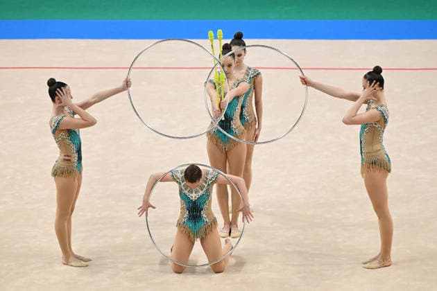 OTHER - Gymnastics - European Championships in Rhythmic gymnastics, Rhythmische Sportgymnastik, RSG Photo by IPA ABACAPRESS.COM85186553 - AUSTRIA Group during European Championships in Rhythmic Gymnastics, Gymnastics in Varna, Bulgaria, May 30 2026 Varna Bulgaria  Copyright: xIPAxSport ABACAx