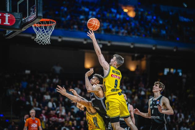 Basketball Berlin 30 05 2026 Season 2025 2026 EasyCredit BBL 1 Bundesliga Men, Men Playoffs Semifinal Game 1 Alba Berlin BMA365 Bamberg Baskets Jonas Mattisseck Alba Berlin, No 09