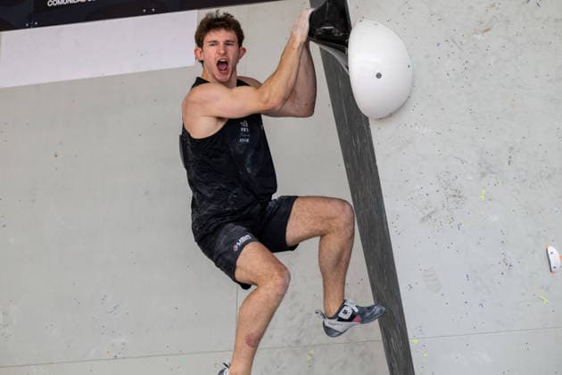 May 30, 2026, Madrid, Madrid, Spain: COLIN DUFFY of the United States competes during the men s boulder semifinal at the IFSC World Climbing Series in Madrid Men s Boulder Semifinals At The 2026 World Climbing Series Madrid.  - ZUMAd308 20260530_zsp_d308_032 Copyright: xJuanxCarlosxLucasx