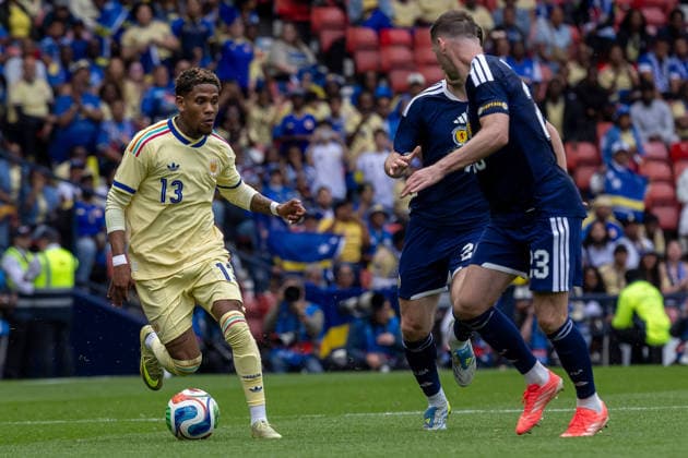 Scotland v Curacao, Friendly International Challenge Tyrese Noslin of Curacao during the International Challenge Match - Scotland vs Curacao, Barclays Hampden, Glasgow. 30 May 2026 Hampden Park Barclays Hampden Glasgow Scotland Editorial use only , Copyright: xColinxPoultneyx PSI-24309-0145