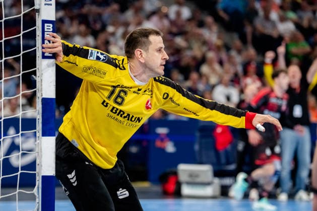 Hamburg 30 05 2026, Handball, Men, EHF European League Men 2025 26, Semi-final, MT Melsungen SG Flensburg Handewitt Nebojsa Simic MT Melsungen, 16 during the match