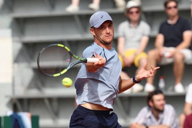 Belgian Raphael Collignon pictured in action during a third round match between Italian Arnaldi and Belgian Collignon, in the men s singles at the Roland Garros French Open tennis tournament, in Paris, France, Saturday 30 May 2026. This year s tournament takes place from 18 May to 07 June. VIRGINIExLEFOUR  x175469787x