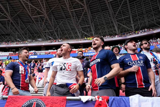 May 30, 2026, Budapest, Budapest, Hungary: Fans of Pairs Saint-Germain are seen during the UEFA Champions League Final 2026 match between Paris Saint-Germain and Arsenal FC at Puskas Arena on May 30, 2026 in Budapest, Hungary. Budapest Hungary - ZUMAa181 20260530_zaa_a181_002 Copyright: xDennisxAgyemanx