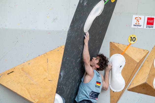 May 30, 2026, Madrid, Madrid, Spain: THORBEN PERRY BLOEM of Germany competes during the men s boulder semifinal at the IFSC World Climbing Series in Madrid Men s Boulder Semifinals At The 2026 World Climbing Series Madrid.  - ZUMAd308 20260530_zsp_d308_044 Copyright: xJuanxCarlosxLucasx