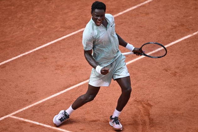 2026 French Open (Roland-Garros) - Day 7 PARIS, FRANCE - MAY 30: Moise Kouame of France in action against Alejandro Tabilo (not seen) of Chile during the match in the Men s Singles third-round on Day Seven of the 2026 French Open at the Roland-Garros Complex in Paris on May 30, 2026. Burak Akbulut Anadolu Paris France. Editorial use only. Please get in touch for any other usage.  Copyright: x2026xAnadoluxBurakxAkbulutx