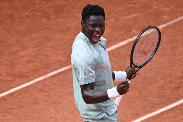 2026 French Open (Roland-Garros) - Day 7 PARIS, FRANCE - MAY 30: Moise Kouame of France in action against Alejandro Tabilo (not seen) of Chile during the match in the Men s Singles third-round on Day Seven of the 2026 French Open at the Roland-Garros Complex in Paris on May 30, 2026. Burak Akbulut Anadolu Paris France. Editorial use only. Please get in touch for any other usage.  Copyright: x2026xAnadoluxBurakxAkbulutx
