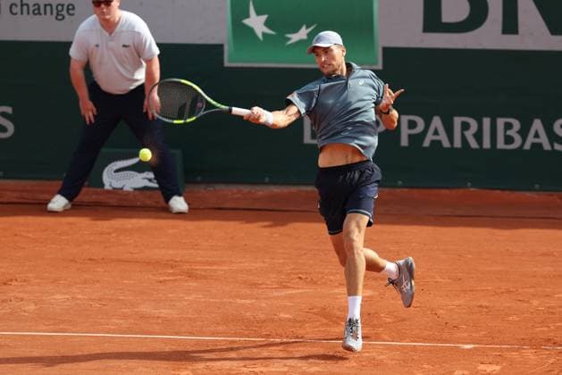 Belgian Raphael Collignon pictured in action during a third round match between Italian Arnaldi and Belgian Collignon, in the men s singles at the Roland Garros French Open tennis tournament, in Paris, France, Saturday 30 May 2026. This year s tournament takes place from 18 May to 07 June. VIRGINIExLEFOUR  x175471392x