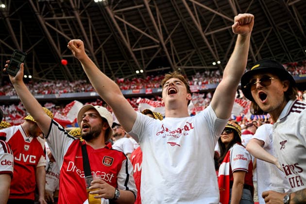 Mg Budapest 30 05 2026 - finale Champions League Paris Saint Germain-Arsenal foto Matteo Gribaudi Image nella foto: tifosi Arsenal 
