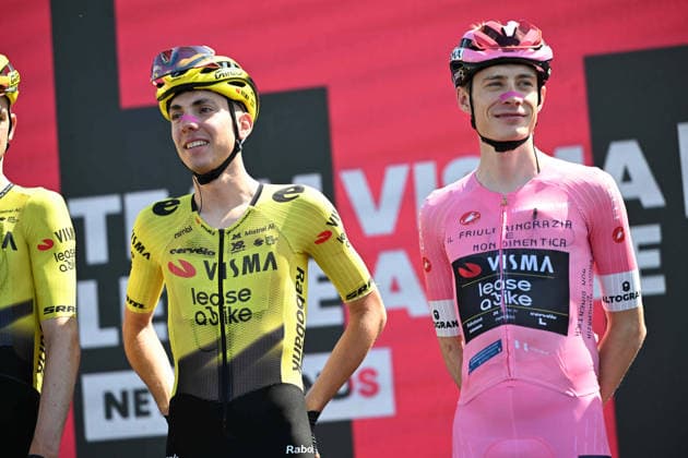 30-05-2026 Giro D italia; Tappa 20 Gemona Del Friuli - Piancavallo; 2026, Visma - Lease A Bike; Vingegaard, Jonas; Piganzoli, Davide; Gemona Del Friuli; 
